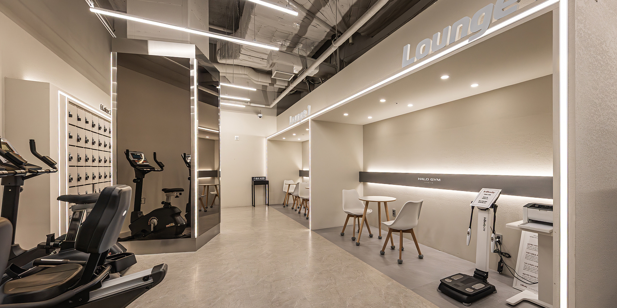 [헬스장]  감성있는 분위기로 화이팅이 넘치는 헬스장 인테리어